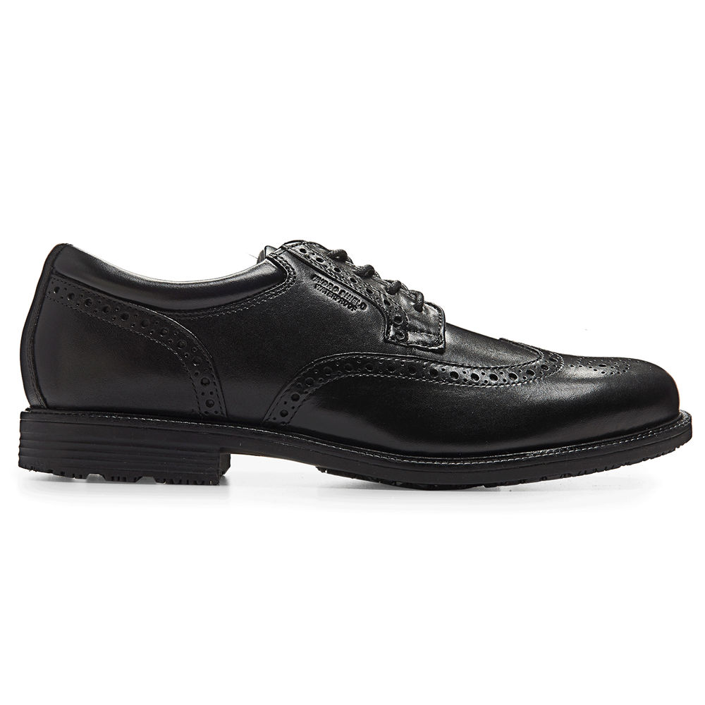 Rockport Pen Sko Herre Svart - Essential Details Waterproof Wingtip - TCWA46572